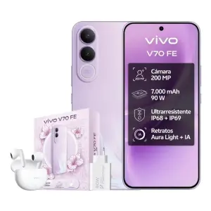 VIVO V70 FE 8GB RAM 256GB Storage Bundle Ch90w + Buds3 Purple