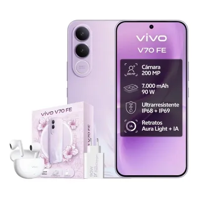 Vivo V70 Fe 8Gb 256Gb Bundle Ch90W+ Buds3 Purple