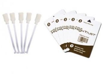 Evolis Kit De Limpieza Para Rodillos Y Cabezales Para Impresoras De Tarjetas, 5 Tarjetas Adhesivas Y 5 Bastoncillos