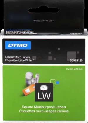 Dymo Etiquetas Multifunción Cuadradas Blancas 25X25mm Rollo 750ud