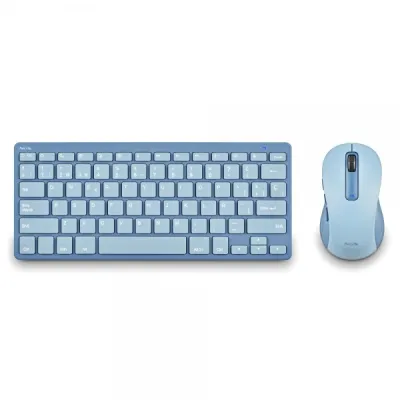 NGS Fantasy Pack Teclado Compacto Silencioso y Ratón 1600dpi 5 Botones Azul