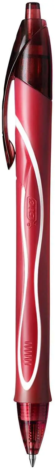 Bic Gel-Ocity Quick Dry Bolígrafo Retráctil 0.7 mm Tinta de Gel Color Rojo