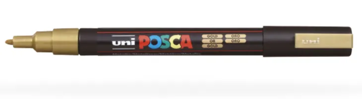 POSCA MARCADOR  PC-3M PUNTA CÓNICA 0,9 - 1,3 MM ORO