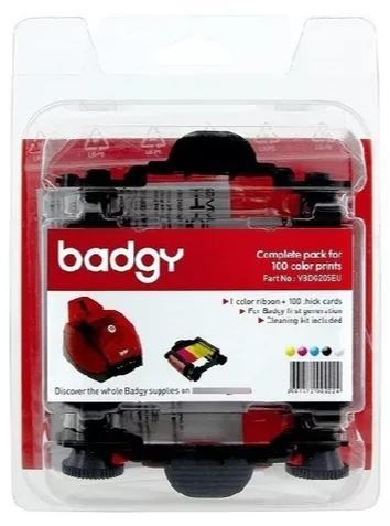 Evolis Badgy 200 Cinta Color Ymcko Para 100 Impresiones