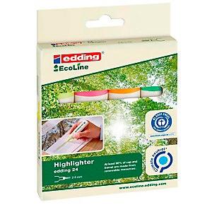 Edding Marcador Fluorescente 24 Ecoline C/Surtidos Estuche Cartón 4 Ud