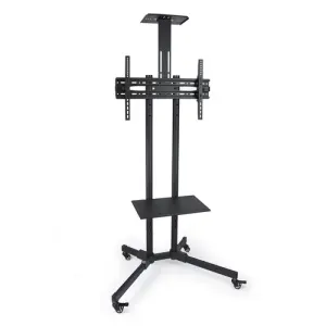 TOOQ Soporte De Suelo Con Ruedas FS1470M-B Para Pantallas 37"-70" Max. 50Kg VESA 600X400 Negro