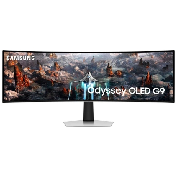 Samsung Odyssey G9 Monitor Curvo 49" Oled Dual Qhd 240Hz  Freesync Premium Pro - Respuesta 0.03Ms - 32:9 - Usb, Hdmi, Displayport - Vesa 100X100Mm