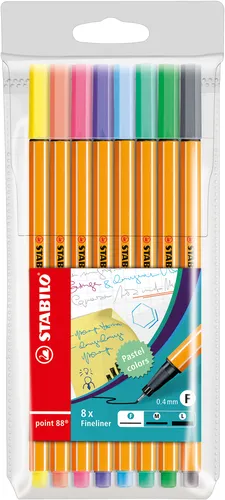 Stabilo Rotuladores Point 88 C/Surtidos Pastel Estuche 8 Ud