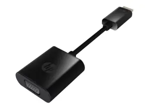 HP Adaptador HDMI a VGA - Soporta 720p y 1080p - Conector HDMI Macho a VGA Hembra - Diseño Compacto y Portátil