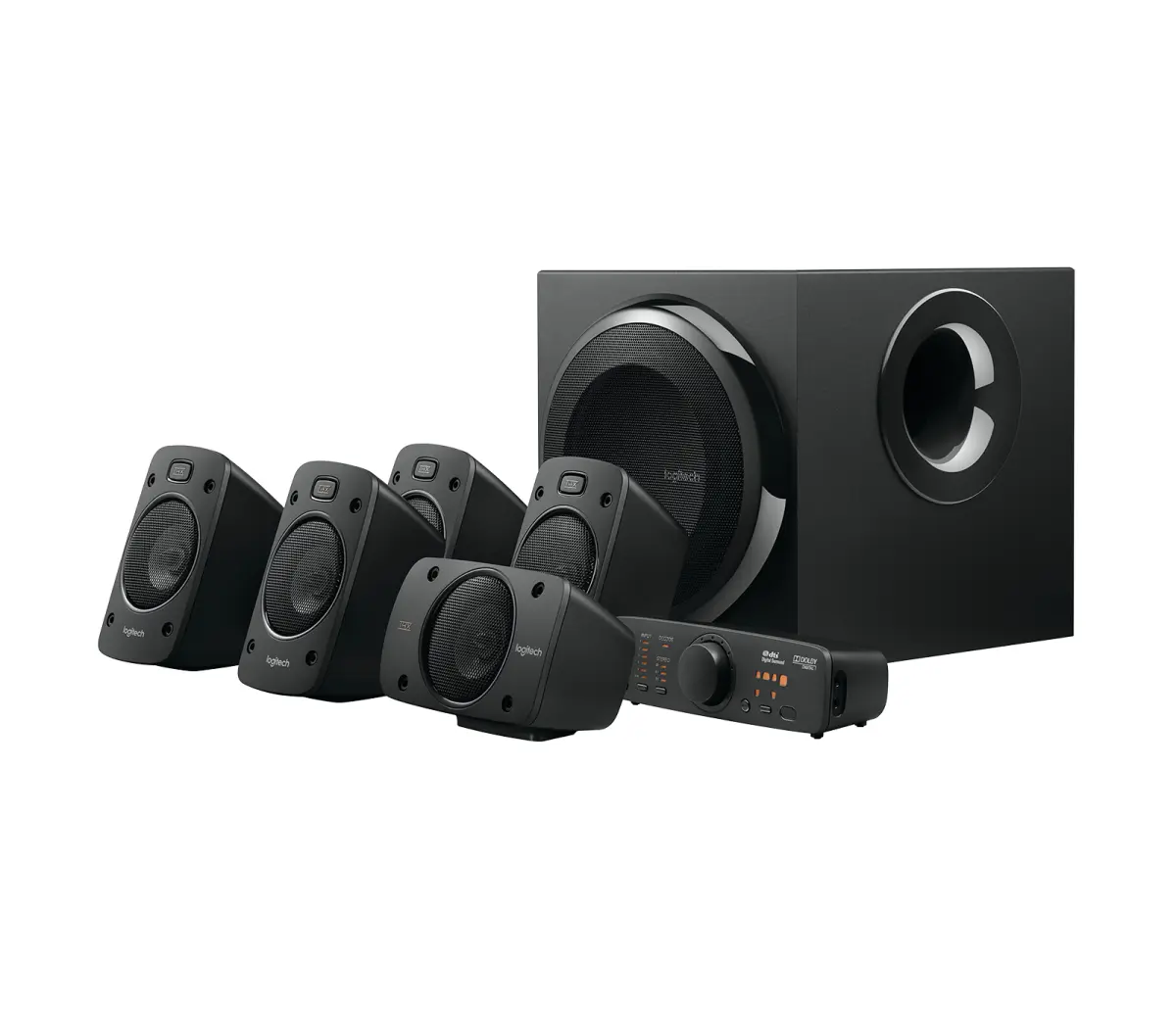 Logitech Z906 Sistema De Altavoces 5.1 THX 1000W Con Subwoofer 165W Y Mando A Distancia