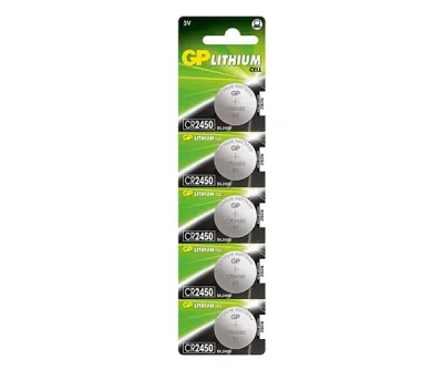 GP Batteries Pack de 5 Pilas de Litio CR2450 3V