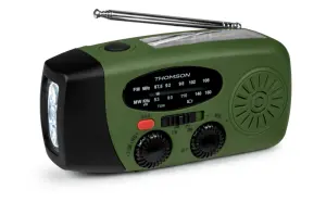 Thomson RT260 Radio Linterna de Emergencia Powerbank Color Verde