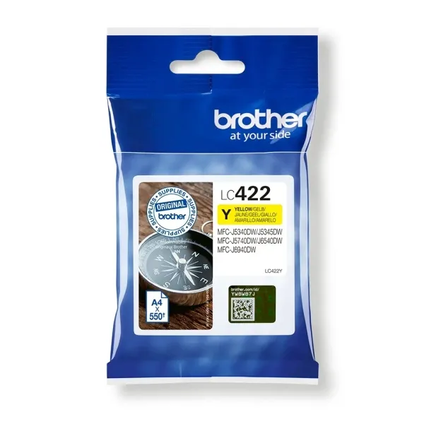 Brother Tinta Amarillo para Impresoras MFC-J5340DW/J6540DW/J5740DW/J6940DW