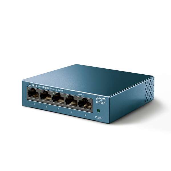 Tp-Link Switch Sobremesa - 5 Puertos 10/100/1000Mbps - Tecnologia Verde - Control De Flujo - Plug & Play