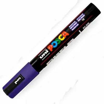 Posca Marcador  Pc-5M No Permanente Punta Forma De Bala 1,8 - 2,5 Mm Azul Prusia