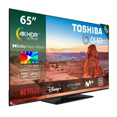 Toshiba 65" 65QV3463DG UHD QLED Smart TV con Peana