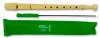 Hohner Flauta Plástica Color Marfil con Funda Verde