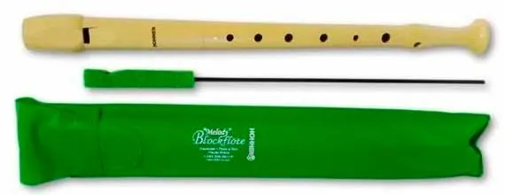 Hohner Flauta Plástico Color Marfil Funda Verde