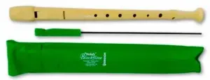 Hohner Flauta Plástica Color Marfil con Funda Verde