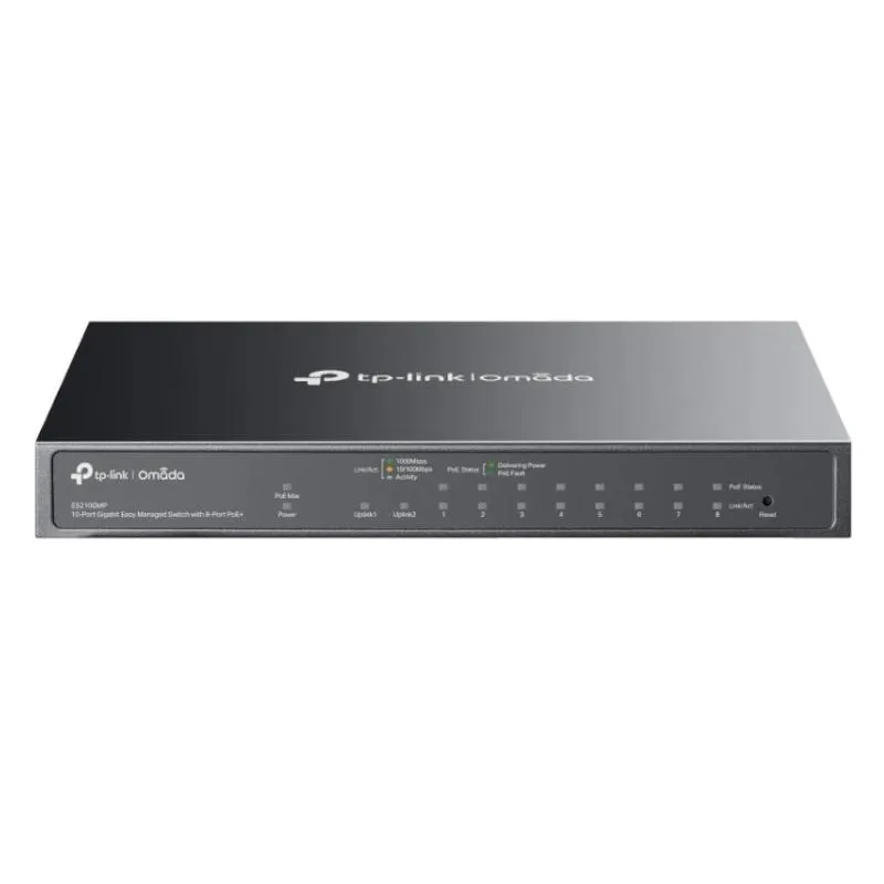 Tp-Link Es210Gmp Switch 8Xg Poe+ 1Xgbe 1Xg-C 123W