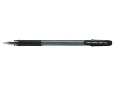 Pilot Bps-Gp Boligrafo Recargable Con Punta Extra Ancha De 1.60Mm - Trazo De 0.33Mm - Grip De Agarre - Color Negro