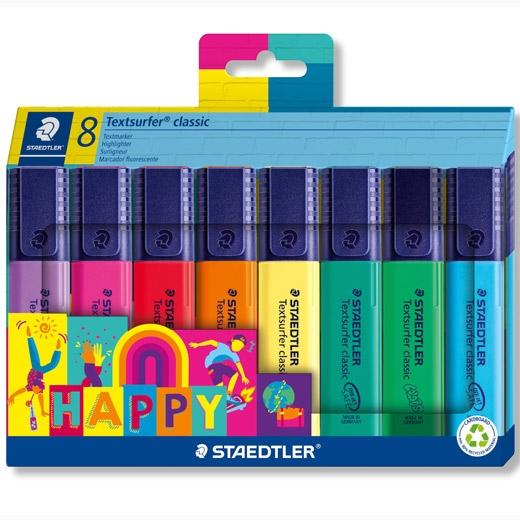 Staedtler Marcador Fluorescente Textsurfer Classic Happy Line C/Surtidos Blíster 8 Ud