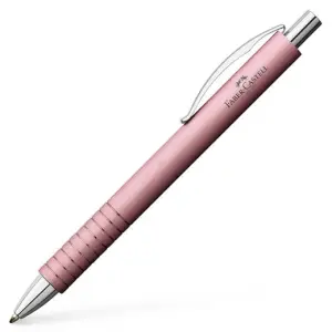 Faber Castell Bolígrafo Essentio Aluminio Rosa Tinta Negra Recargable