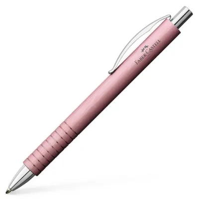 Faber Castell Bolígrafo Essentio Aluminio Rosa Tinta Negra Recargable