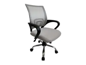 Silla Ergonométrica Equip De Malla Gris Claro Con Recubrimiento PU