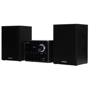 Aiwa Micro Cadena de Música Bluetooth 4.2 con Reproductor de CD/USB y Radio FM