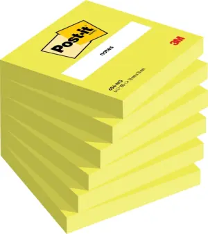 Post-it Pack de 6 Blocs de 100 Notas Adhesivas Reposicionables 76x76mm Color Verde