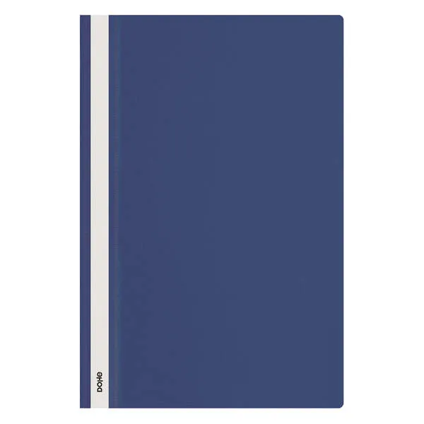 Dohe Dosier Con Fastener - Tamaño Folio - Cubierta Transparente Y Trasera Opaca - Fabricado En Polipropileno