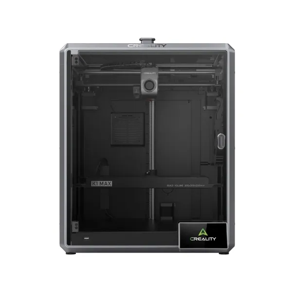 Creality K1 MAX Impresora 3D Cerrada - Volumen 30x30x30cm - Impresion de Alta Velocidad de 600mm/s - Lidar y Camara Inteligente IA - Flujo de 32mm³/s y Enfriamiento Dual - USB, Ethernet, WiFi