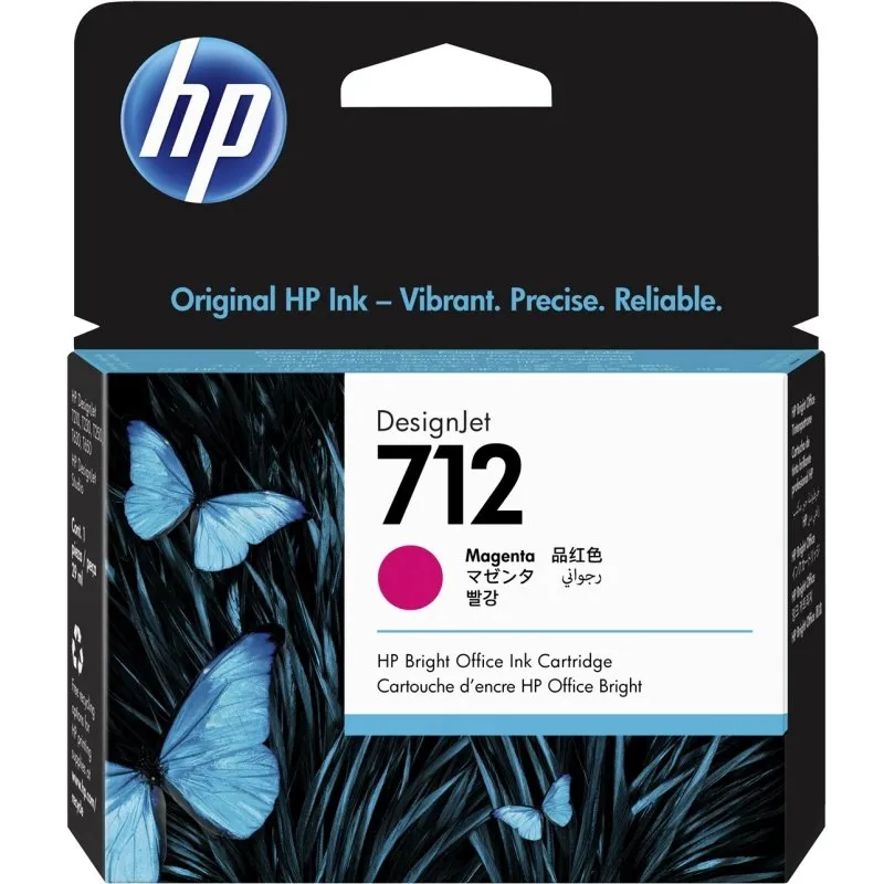 HP 712 Cartucho de Tinta Original Magenta