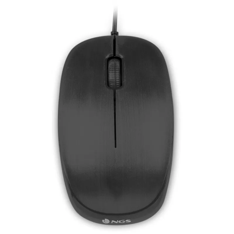 NGS Mouse Óptico con Cable Flame Black - Precisión y Estilo