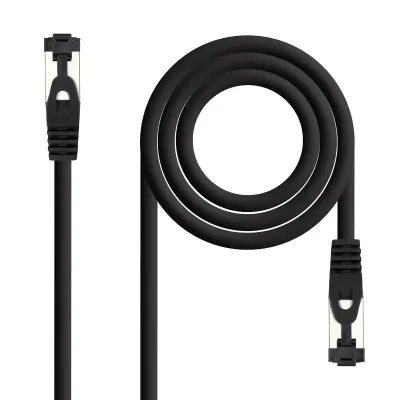 Nanocable Cable red Cat. 8.1 2GHZ SSTP Negro 1m
