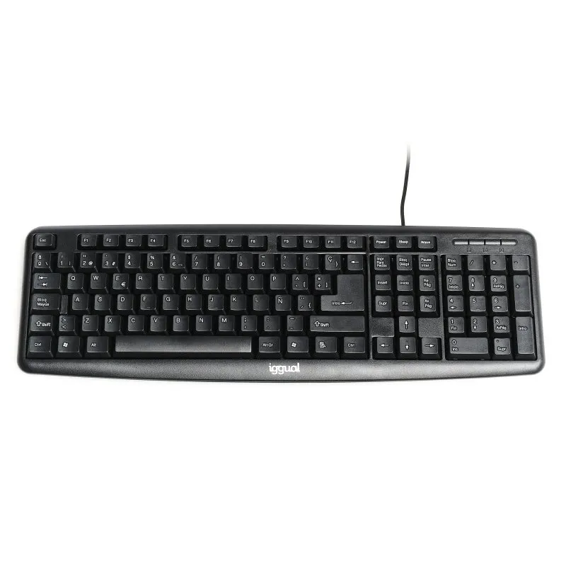 iggual Teclado USB Estándar CK-BASIC-105T Negro