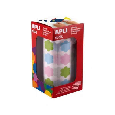Apli Gomets Flores Permanentes Multicolor 900U Surtidos Pastel