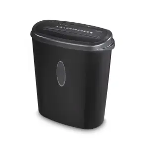 Hama Home x12CD Destructora de Papel Manual - 529W - Apagado Automatico - Destruye hasta 13 Hojas - Velocidad 2m/min - Corte Transversal P-4 - Destruye Bandas Magneticas y Tarjetas - Color Negro
