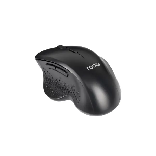 Tooq Ratón Inalámbrico Ergonómico 1600dpi 6 Botones Color Negro