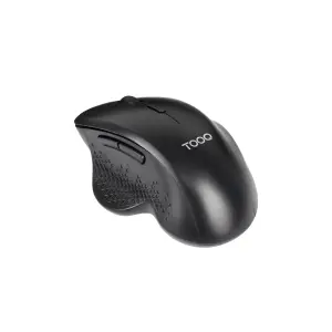 Tooq Ratón Inalámbrico Ergonómico 1600dpi 6 Botones Color Negro