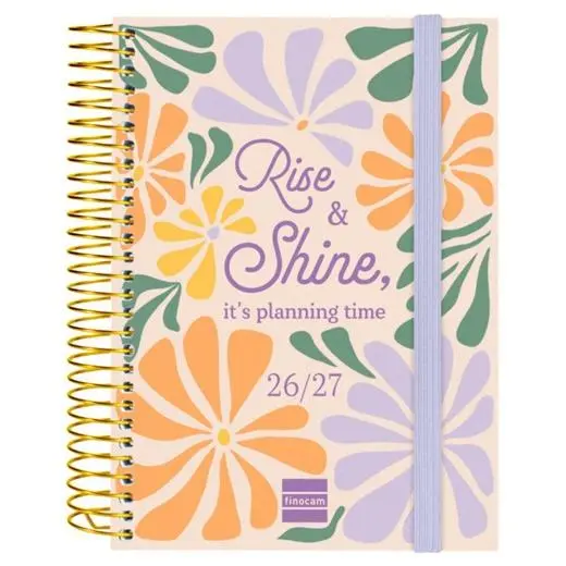 FINOCAM AGENDA SECUNDARIA PARA ESTUDIANTES ESPIRAL 8º-120X164MM 1DP SHINE CURSO 2026-2027