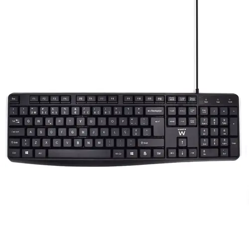 Ewent Ew3002 Teclado Oficina Usb Qwerty Portugués Negro