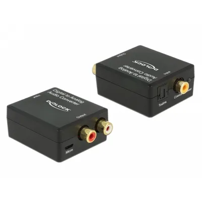 Delock Convertidor De Audio Digital Toslink A Rca