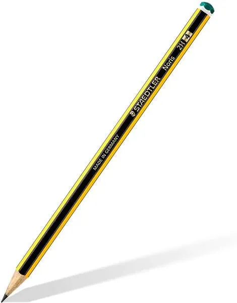 Staedtler Noris 120-4 Lapiz De Grafito Hexagonal - Mina 2H - Resistencia A La Rotura - Madera De Bosques Sostenibles