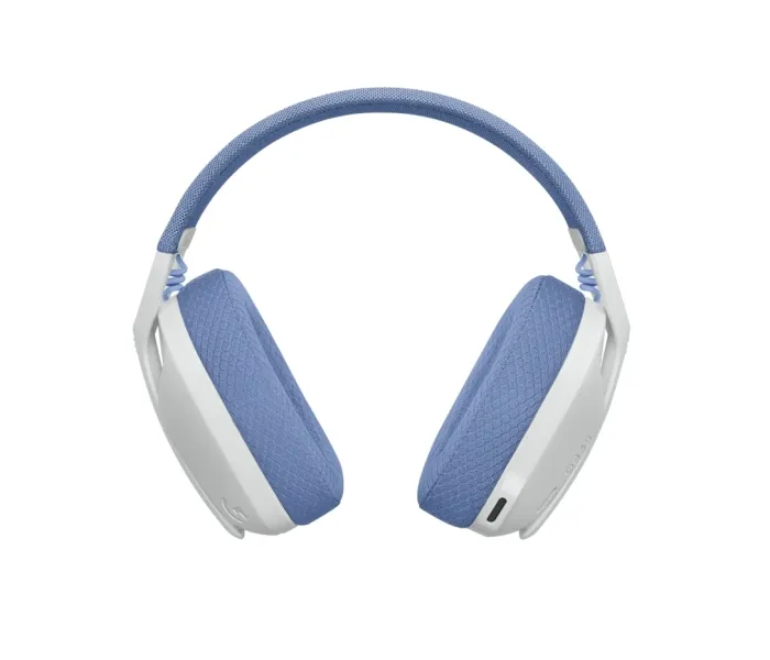 Logitech G435 Auriculares Gaming Inalambricos - Diadema Ajustable - Bluetooth Lightspeed - 2 Microfonos - Blanco Crudo Y Lila