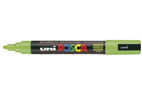 Posca Marcador PC-5M No Permanente Punta Forma De Bala 1,8 - 2,5 Mm Verde Manzana