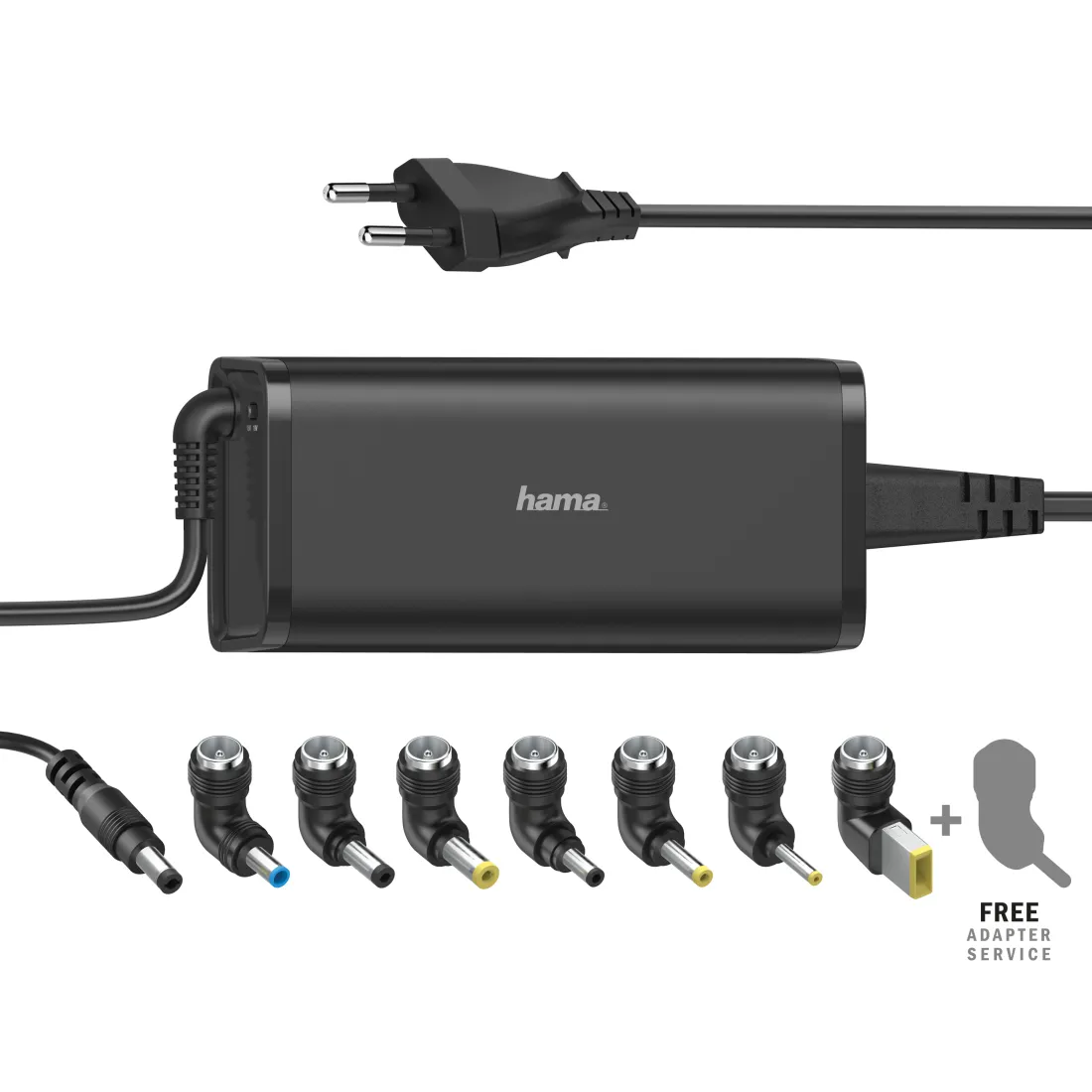 Hama Fuente de Alimentación Universal para Portátil 90W 15-19V Cable 1.2m Negro