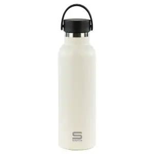 Safta Botella Termo 600ml Acero Inoxidable Asa Superior Color Blanco