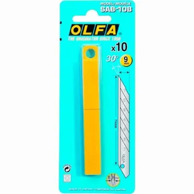 Olfa Repuesto Cutter 9mm - Cuchilla Fracturable (10 Cuchillas)